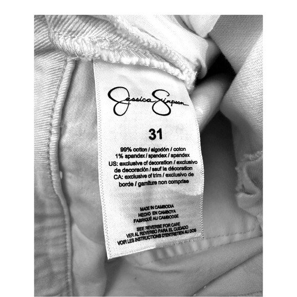 Jessica Simpson Womens High Rise Paperbag Denim Shorts Size 31 - Picture 6 of 7